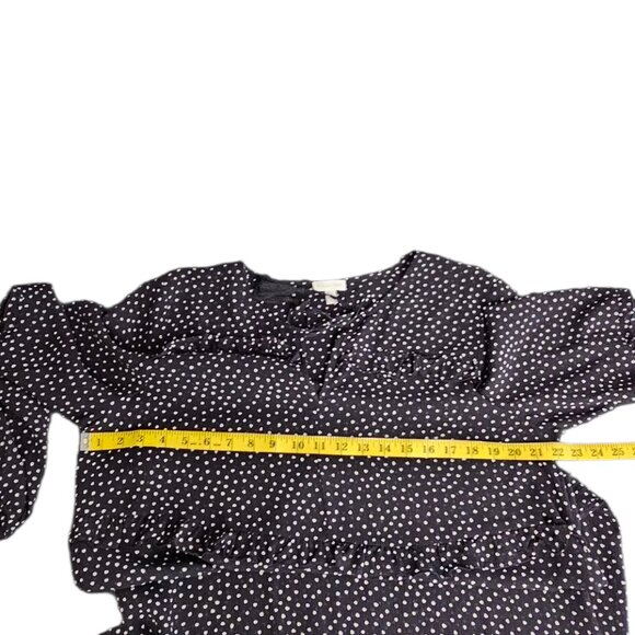 Garnet Hill Womens Sheer Pop Over 100% Silk Dress, Tunic, Tie Neck Fringe, L - Picture 9 of 9